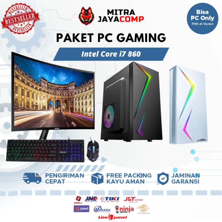 PC Gaming Fullset Intel Core i7 860 Ram 16GB HDD SSD GTX