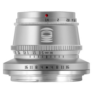 TTArtisan 35mm F/1.4 APS-C Format Leica L Mount Prime Lens Large Aperture Sonnar Optical Design Full Metal Body MF Manual Focus 11" Focus Distance Clicked Aperture Ring for Smooth Bokeh & Low Light Photography | Black Silver | JG Superstore