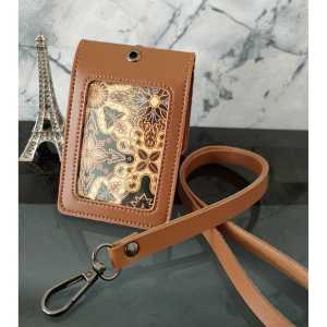 Name Tag Id Card BOLAK BALIK Kulit Id Card Holder kulit