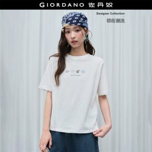 Giordano Women Women Pure Cotton T-Shirt Free Shipping 18326513