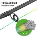 สาย PE ถัก 12 -ยาว 100 เมตร หลากสี (ทุก 10 เมตร 1 สี) JOF X12 Fishing line * Multicolor*เหนียว นุ่ม แบรนด์คุณภาพ *แข็งแรงมาก. 