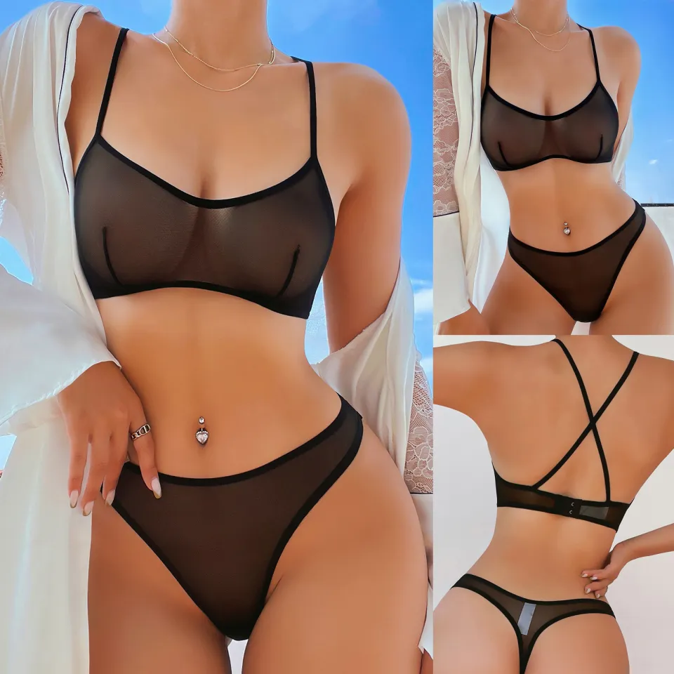 2023 Lingerie Set Sex Woman Underwear Plus Size Bra Set Lace Embroidery  Two-piece Fashion