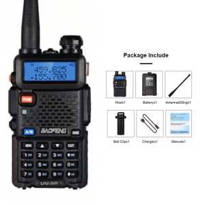 2PCS BAOFENG UV-5R Walkie Talkie Dual Band VHF UHF Two Way Radio Long Range 5W 128CH VOX Handheld Transceiver UV5R BAOFENG UV 5R Ham Radio