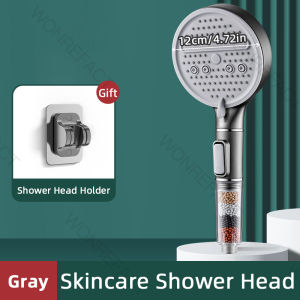 High Pressure Handheld Shower Heads Nozzle Rain Shower Water Saving Bathroom Shower Head Set 3 Modes Adjustable