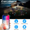 กล้องวงจรปิดไร้สาย 8MP 360° ระบบ WiFi ตรวจสอบแบบเรียลไทม์ กันน้ำ IP67 มองกลางคืน รับประกัน 1 ปี. 