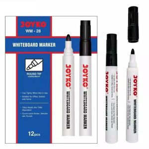 WhiteBoard Marker Spidol Joyko WM-28 WM-17 HITAM