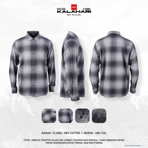 Kemeja Pria Panjang Flanel Kalahari Abutua Arei Outdoorgear