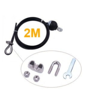 2/2.5/3/4/5/6M Replacement Gym 300KG Pull Down PU Coated Cable Steel Wire Rope Cable Pulley Cables