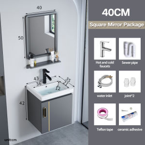 Bathroom sink complete set mirror cabinet bathroom cabinet combination bathroom wash basin ceramic integrated wash basin
