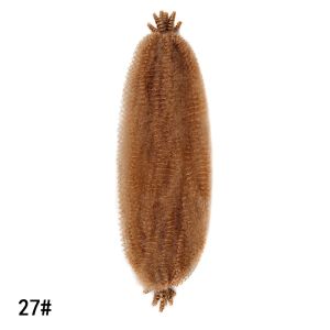 NBANLIKE 8 Strands Tổng hợp Tóc tết Marley Twist Đã tách sẵn 24 inch Tóc xoăn lọn lò xo Locs Lông xù Mềm mại Tóc tết móc Afro Kinky dành cho phụ nữ