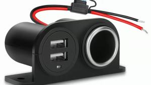 Dual USB Outlet Socket Splitter with Blade Fuse