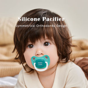 Bc Babycare Baby Soothie Pacifier with Cover 1 Pack Orthodontic baby Soother BPA Free 3 Stages Silicone for Newborn Infant Teether Best Pacifier for Breastfed Babies S/M/L