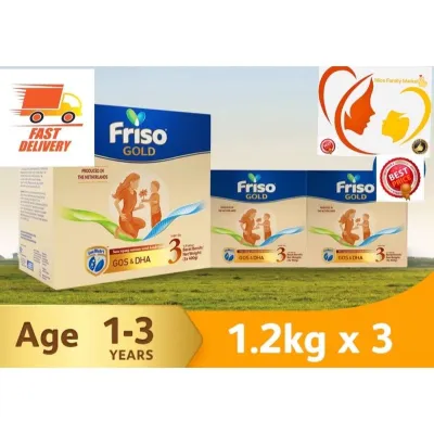 Friso Gold Step 3 (1.2kg x 3) New Packing Exp2025