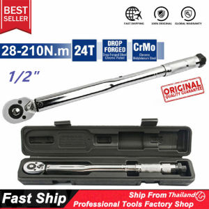 ด้ามปอนด์ ประแจปอนด์ 28-210Nm 1/2" ประแจ การปรับสองทาง บวกและลบ กุญแจปอนด์ ประแจบอนด์ ประแจทอร์ค ชุดบล็อกของแท้ ปอนด์แท้ ขันปอนด์ ประแจขันปอนด์ ด้ามขันปอนด์ ทนต่อการสึกหรอ ไม่แตกหักง่าย ไม่ลื่นไถล เหมาะสำหรับการซ่อมแซมรถยนต์ ประแจปอนด์แท้