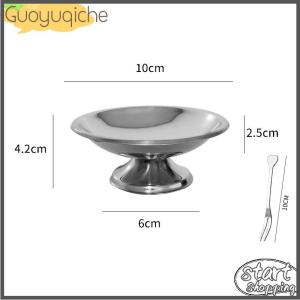 【Guoyuqiche】 304 Stainless Steel Dessert Cup Pudding Milk Jelly Ice Cream Cup Bowl Salad Bowl Dessert Fruit Plate Snack Dish