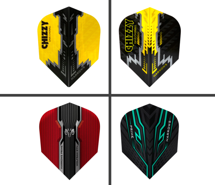Harrows Carbon Dart Flights (15-Pack) - Ultra-Strong 100 Micron Design