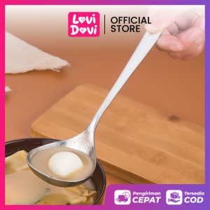 Sendok Soup Sayur Stainless Tebal Anti Karat / Centong Sayur Kuah Bulat Serbaguna