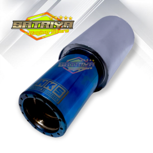 Knalpot Racing Mobil HKS Gronel Ujung Stainles Suara Bass 33cm Blue