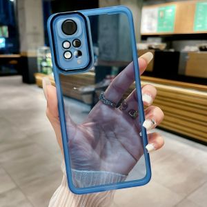 Ốp lưng Xiaomi Redmi Note 11 5G 4G cho Xiaomi Redmi Note 11 11S 10 10S Pro 11t 5G 4G Ốp lưng Ốp điện thoại nhựa TPU mềm Ốp lưng chống sốc trong suốt mạ silicon linh hoạt bảo vệ ống kính máy ảnh Acrylic