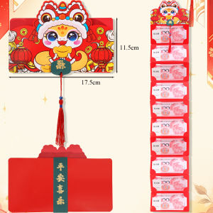🧧恭喜发财🧧10Paper Currency Storage ATM Red Envelope 2025 New Year Creative Pull-out Red Packet Cartoon Kids Red Packet CNY 2025