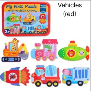 Kids Montessori Colorful My First Animal Jigsaw Puzzle Toy Cartoon Baby Educational Learning Set