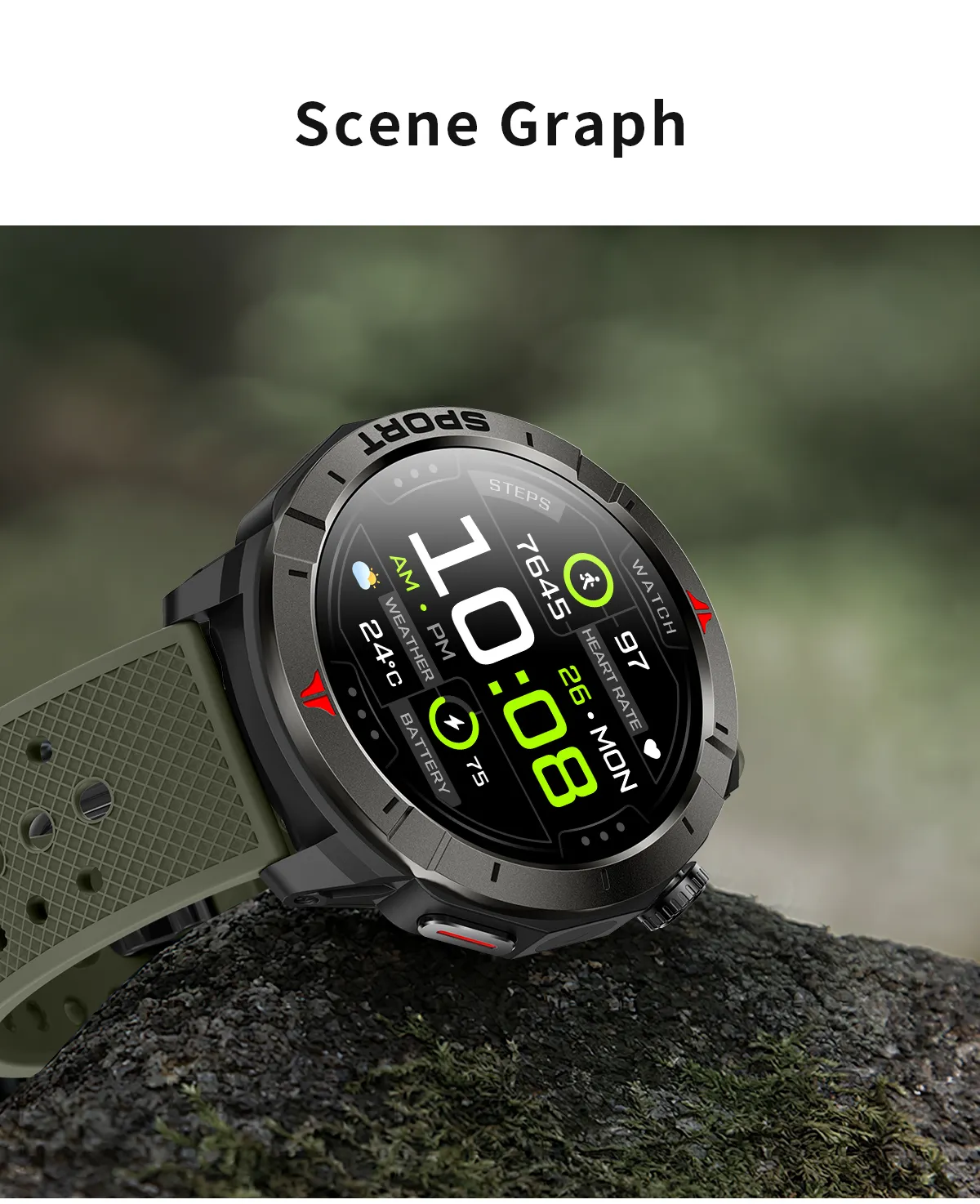 Aolon Navi R4 GPS สมาร์ทวอทช์ ตำแหน่งความถี่คู่หกดาวเทียม รับรู้การเคลื่อนไหวโดยอัตโนมัติ ระดับความสูง นาฬิกาสุขภาพ