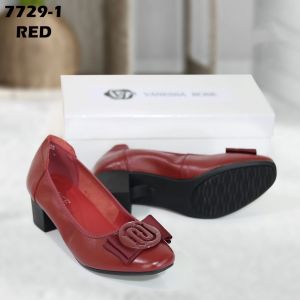 Sepatu Heels  Wanita Import  Kulit Real   J7729-1 Import Sepatu Kerja Wanita KulitAsli  Heels Wanita  Kulit (+Box) Import