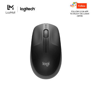 Logitech Wireless Mouse M190 Full Size Ambidextrous Curve Design 18-Month Battery with Power Saving Mode USB Receiver Precise Cursor Control and Scrolling Wide Scroll Wheel Scooped Buttons