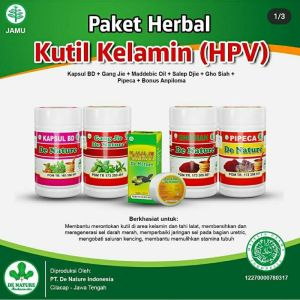 Denature Obat Kutil Kelamin Komdiloma Jengger Ayam Paket Lengkap Herbal Asli Kapsul dan Salep
