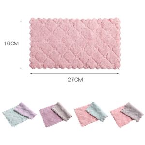 GYN Kain Lap Piring Anti Minyak Microfiber Tebal/ Kain Lap Dapur Menyerap Air