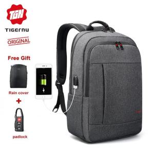 【Hot deal 】Tigernu Anti-thief & water resistant for 15.6 inch Laptop school bag men beg sekolah T-B3142USB