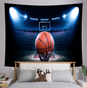 Ready stock sa local warehouseBryant commemorative tapestry for headboard background NBA Lakers bedroom headboard decoration fabric basketball court tapestry wall hanging