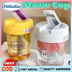 Oldlaiben 330ML Baby Straw Cup Leakproof Portable Sippy Cup with Handle BPA Free Plastic PH Moms Top Pick