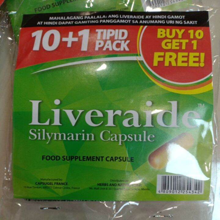 Liveraide Silymarin Capsule 101 Tipid Pack Lazada Ph