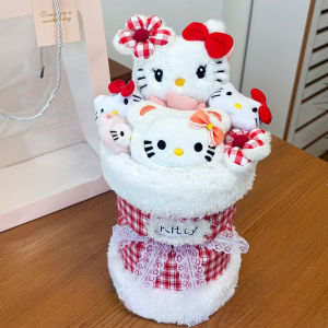 BHQ Kuromi Plush Bouquet Cute Animal Plushies Stuffed Doll Toys Valentine Birthday CNY Festival Gifts