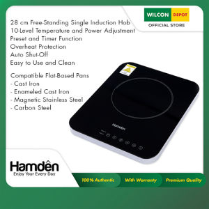 Hamden Induction Hob Single 30CM Free Standing Black JDL-C20D24