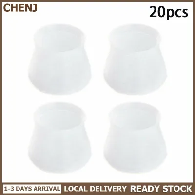 CHENJ Local Delivery 20pcs silicon Ghế chân sàn bảo vệ vớ bàn chân Pad sàn bảo vệ
