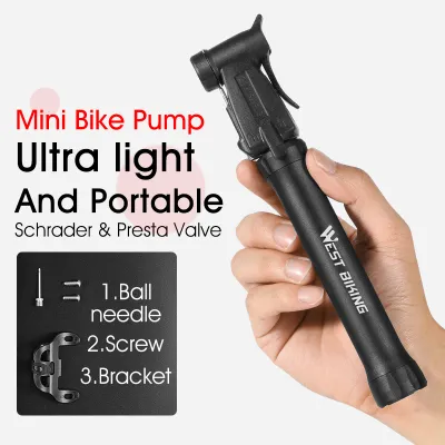 Bơm Tay Xe Đạp Mini Máy Bơm Lốp Bóng Khí Van Trả Tiền Schrader