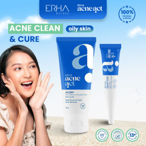 ERHA Acneact Acne Clean & Cure Set - Perawatan untuk Kulit Berjerawat
