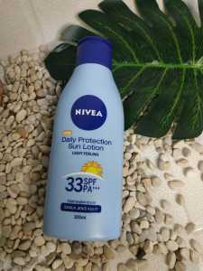 Handbody Pemutih Nivea Body Lotion Daily Protection Sun SPF 33 PA+++ 100ml Nivea Sun Block Spf 33 PA+++ BPOM