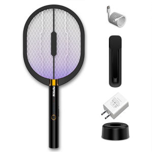 Vợt muỗi 2 trong 1 kiêm đèn bắt muỗi MiKaKo Pin lithium 1200mA Bảo hành 12 tháng