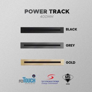 <SIRIM>RETOUCH 32A 8000W 400MM/600MM/800MM/1000MM BLACK/GREY/GOLD POWER TRACK RAIL