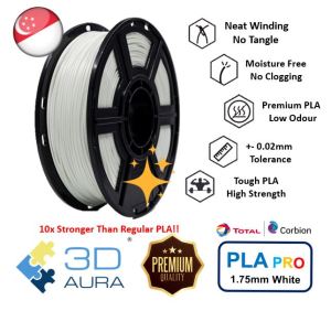 3D AURA 1.75mm PLA PRO Tough PLA 1kg 3D Printer Filament Printing Material Flashforge Bambu Lab Voron Creality Snapmaker Prusa Anycubic Elegoo Qidi Creatbot