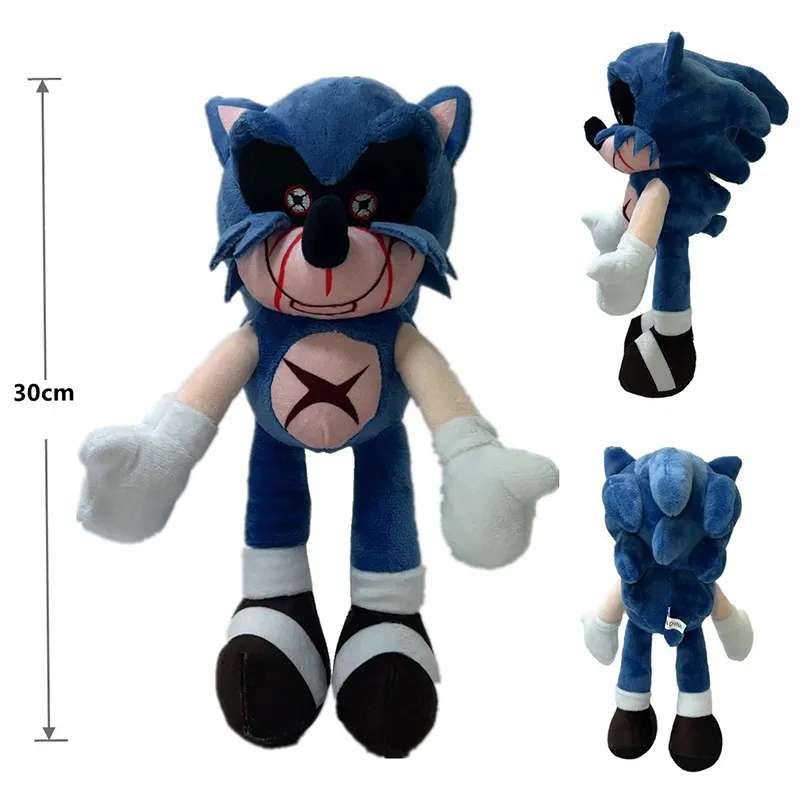 25-32cm Sonic The Hedgehog Peluche Toys Black Blue and Red Sonic