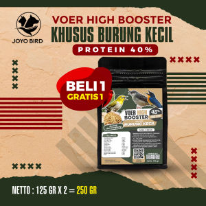 BELI 1 GRATIS 1 | VOER BURUNG KECIL| VOER HARIAN | VOER NUTRISI KOMPLIT | VOER BURUNG KECIL PROTEIN 15% 30% 40% KHUSUS BURUNG KECIL 125GR-300GR