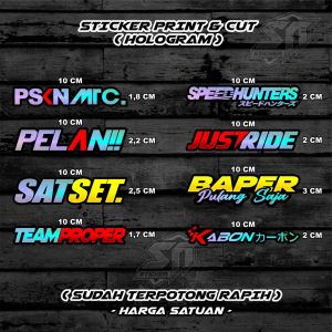 Stiker Balap Berkualitas: Sticker Print Racing & Stiker Motor Harga Satuan