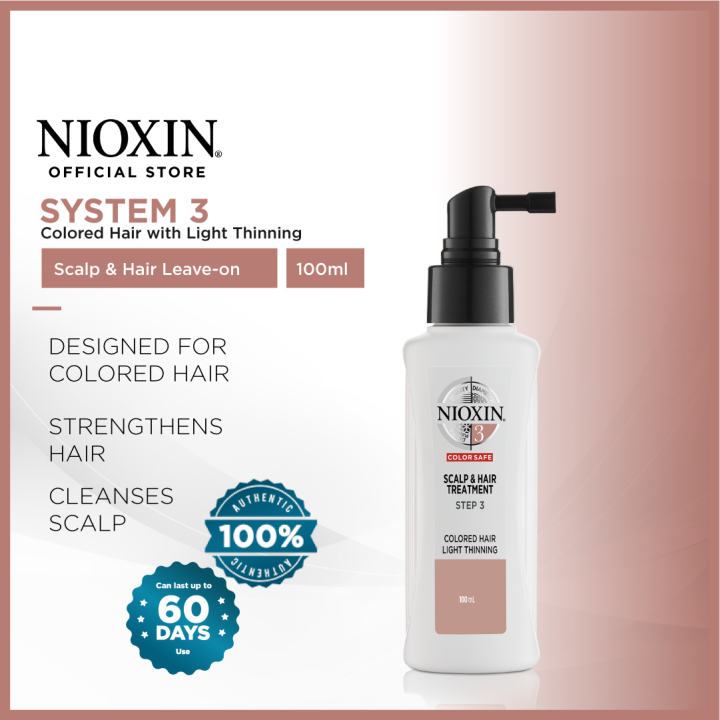 NIOXIN [System 3] Scalp & Hair LeaveOn Treatment for Colored Hair with