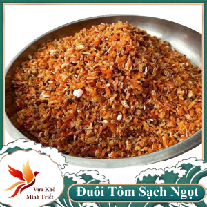 KHÔ ĐUÔI TÔM KHO QUẸT 1KG  ĐUÔI TÔM VỰA KHÔ MINH TRIẾT DÙNG NẤU CANH NGỌT NƯỚC  KHO QUẸT XÀO  GIÀU ĐẠM VÀ SẮT