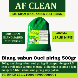 Bibit Biang Sabun Cuci Piring 500 gram jadi 5 Liter Biang Sabun Cuci Piring 500gram Aroma Jeruk Nipis