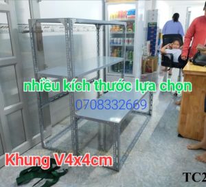 (Khung Sắt V4x4cm) Kệ sắt bậc thang 2 bậc 3 tầng mâm kỆ .kệ sắt để hàng hóa kệ để hàng chậu cây cảnh